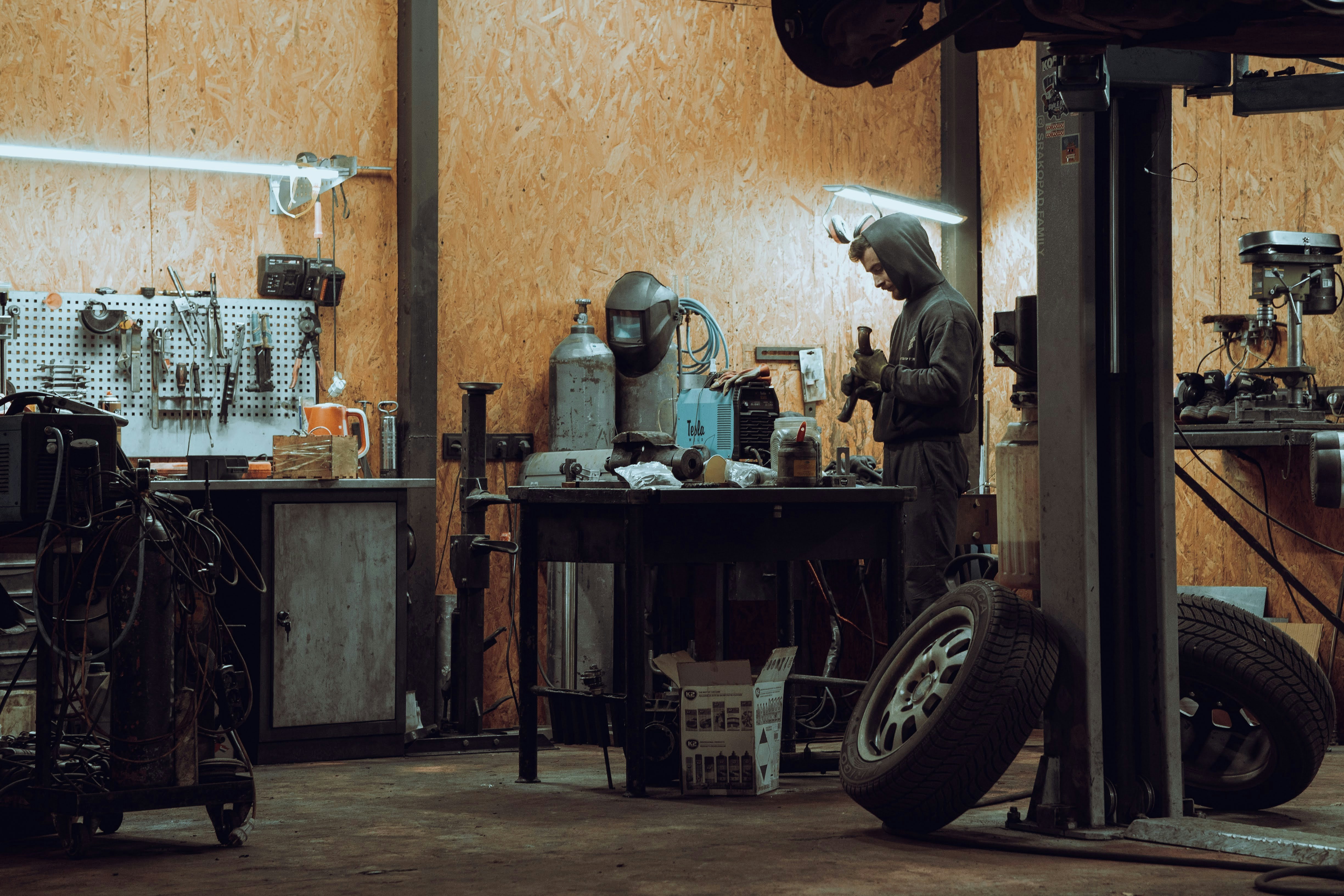 Industrial workshop interior